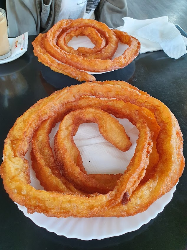 Freshly made churros